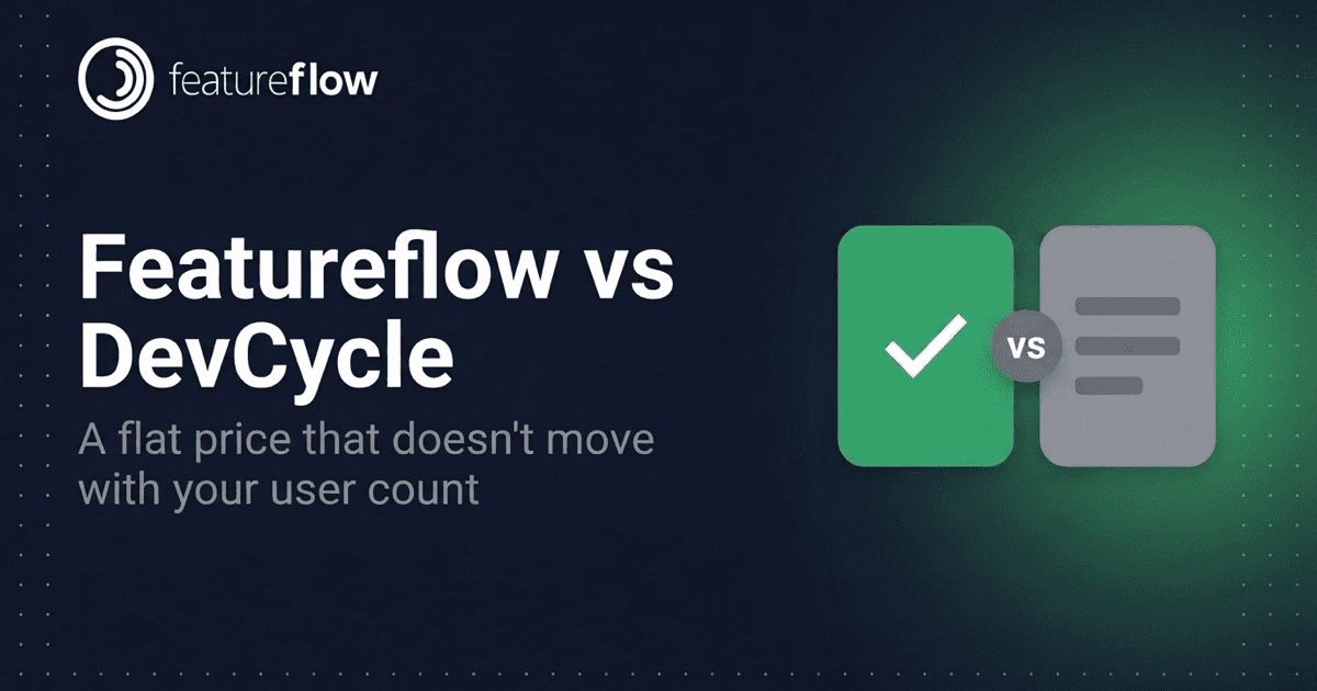 Featureflow - a DevCycle alternative with flat pricing instead of MAU metering