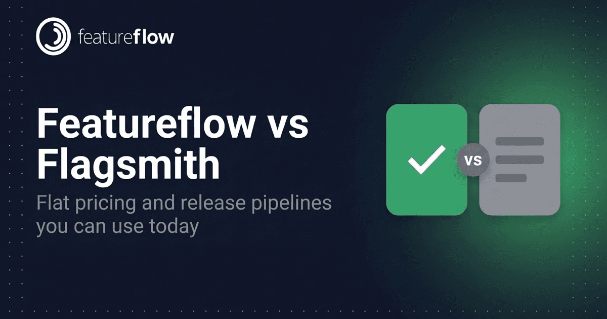 Featureflow - a Flagsmith alternative with flat pricing and generally-available release pipelines