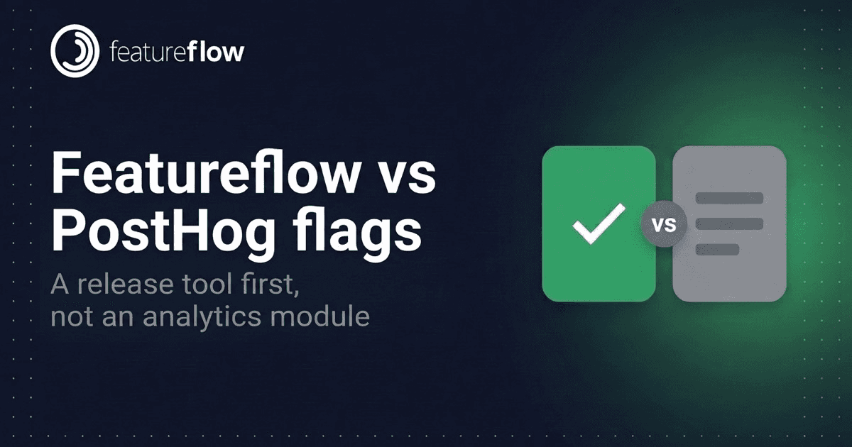 Featureflow - a PostHog feature flags alternative focused on release management