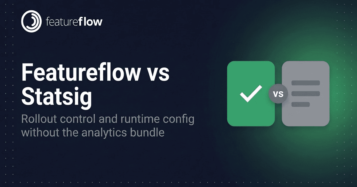 Featureflow - a Statsig alternative for teams that want rollout control without an analytics bundle